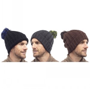MENS CHUNKY HAT WITH BOBBLE